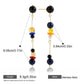 Earedge - Multicolor Bead Drop Earrings