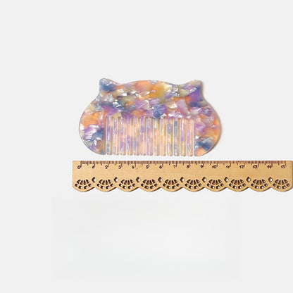 Camerow - Acetate Cat Ear Silhouette Styling Comb