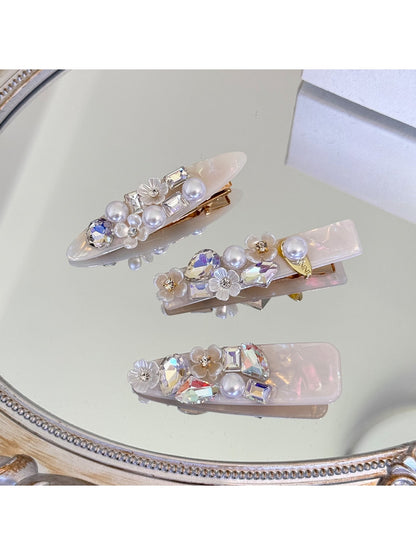 Beau - Sweet Style Floral Accent Side Hair Clip