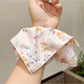Gifty - Floral Square Scrunchie Large Hair Tie Bow