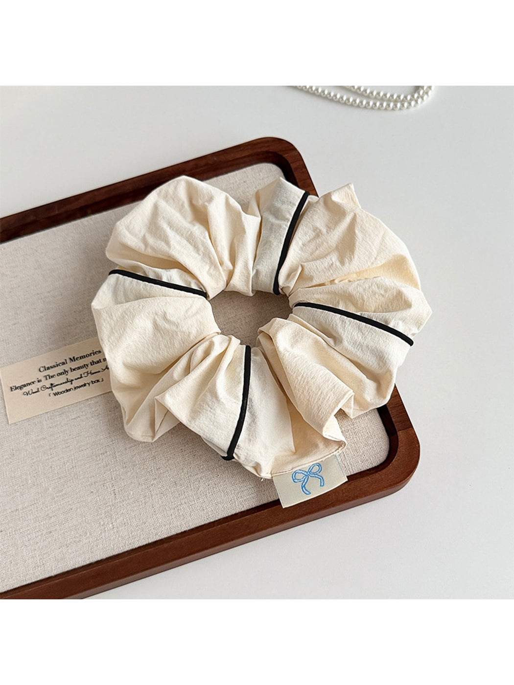 Gifty - High Elasticity Plain Polyester Scrunchie