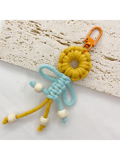 Keypus - Beaded Fringe Flower Keychain