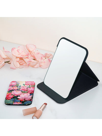Mirroray - Floral Printed Desktop Folding Makeup Mirror