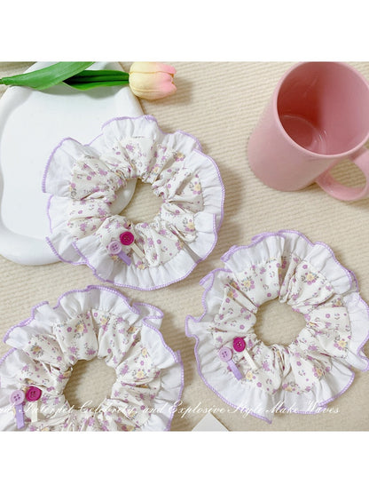 Gifty - Purple Floral Hair Loop