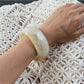 Lovra bracelet with ombre beads paired with matching rings and accessories