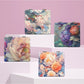 Mirroray - Floral Print PU Folding Tabletop Mirror