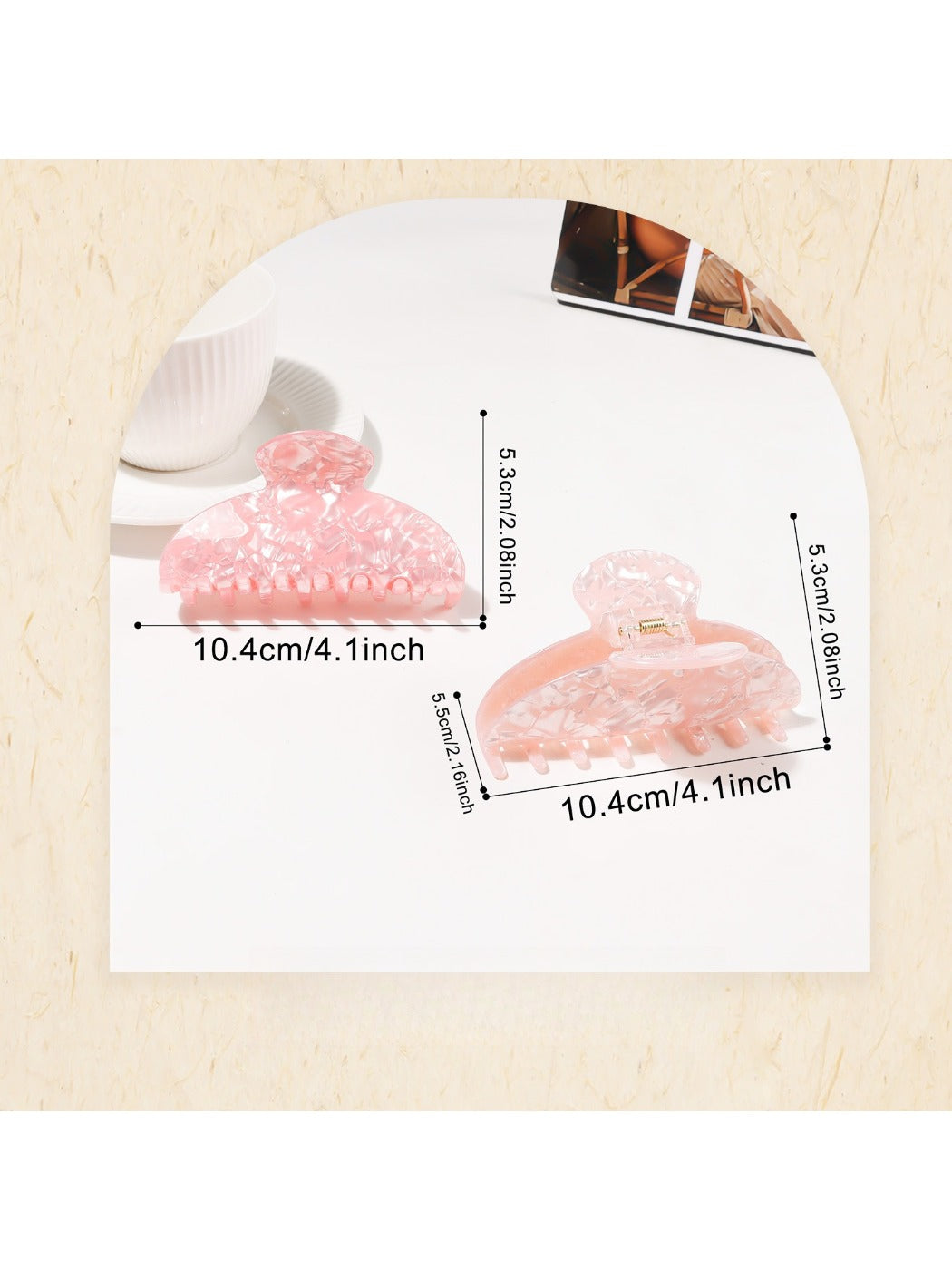 Beau - Chic Half Moon Hair Claw Clip