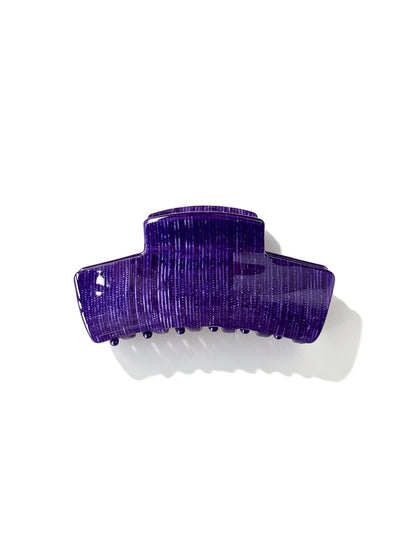Beau - Checker Pattern Acetate Fiber Claw Clip