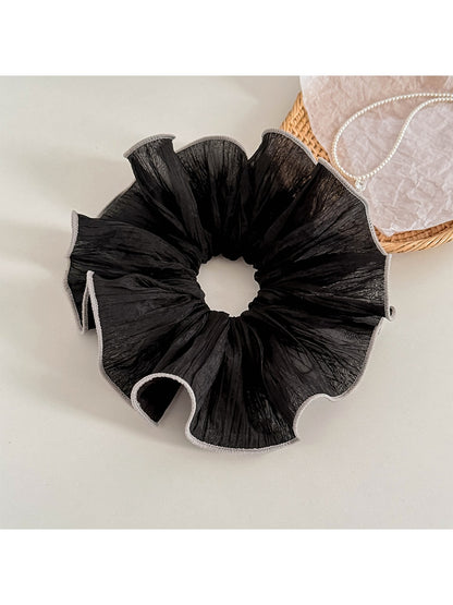 Gifty - Pleated Ruffle Edge Chiffon Scrunchie