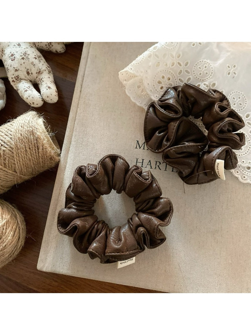 Gifty - Artificial Leather Hair Tie Scrunchie