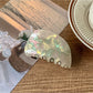 Beau - Glossy PVC Alloy Iridescent Hair Claw Clip