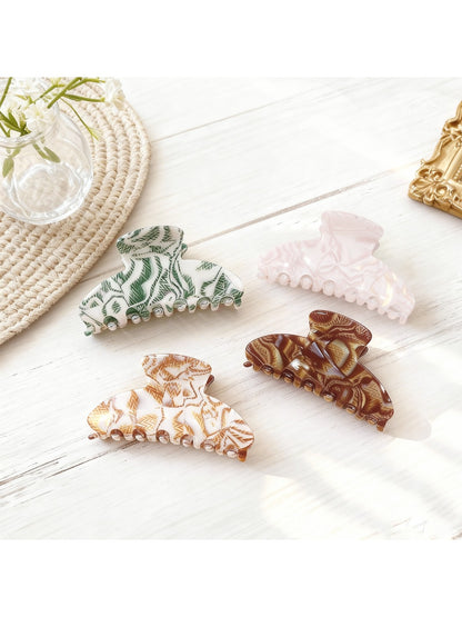Beau - Textured Half Round Hair Claw Clip