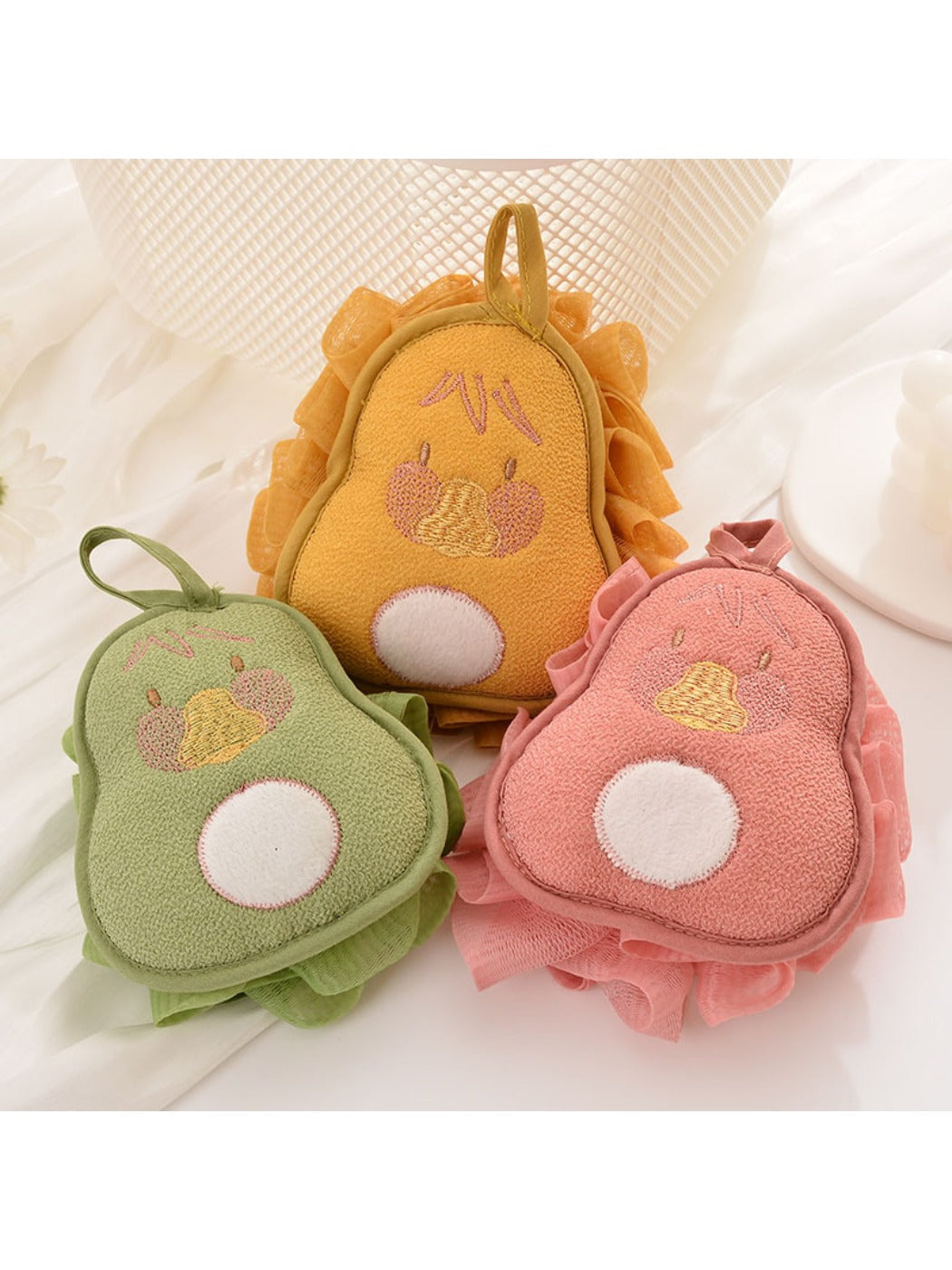 Papo - Pear Bath Ball Candy Color Soft Foaming