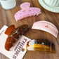 Beau - Cherry Accent Vintage Acetate Hair Claw Clip