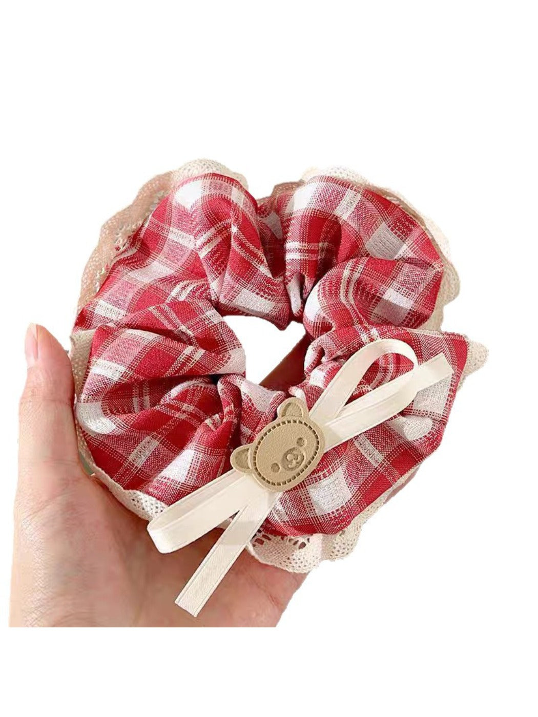 Gifty - Sweet Plaid Lace Hair Ties