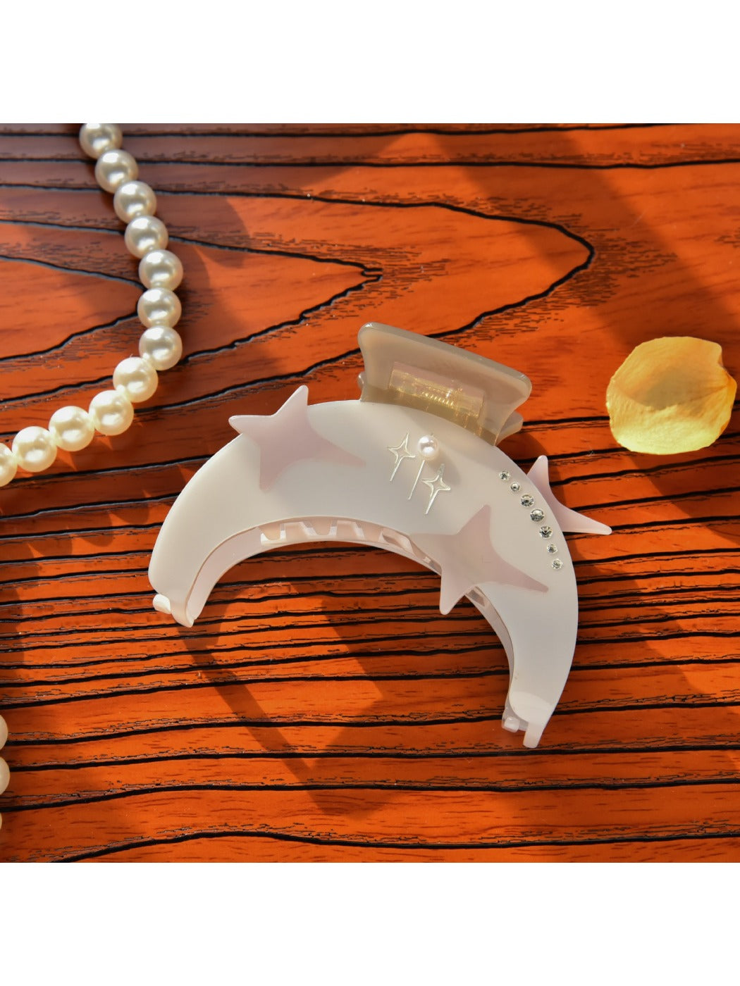 Beau - Starry Sky Moon Shaped Hairpin