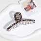 Beau - Floral Print Y-Shaped Plastic Alloy Claw Clip