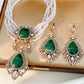 Nozari - Retro Teardrop Dangle Earrings Necklace