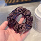 Gifty - Satin Scrunchie With Pleated Ruffle Trim