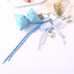 Keypus - Bow Heart-Shaped Woven Cord Keychain
