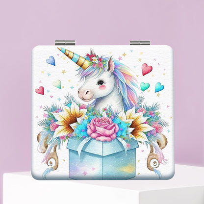 Mirroray - Unicorn Print Foldable Pocket Makeup Mirror