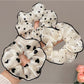 Gifty - Black-Bordered Geometric Luxury Scrunchie