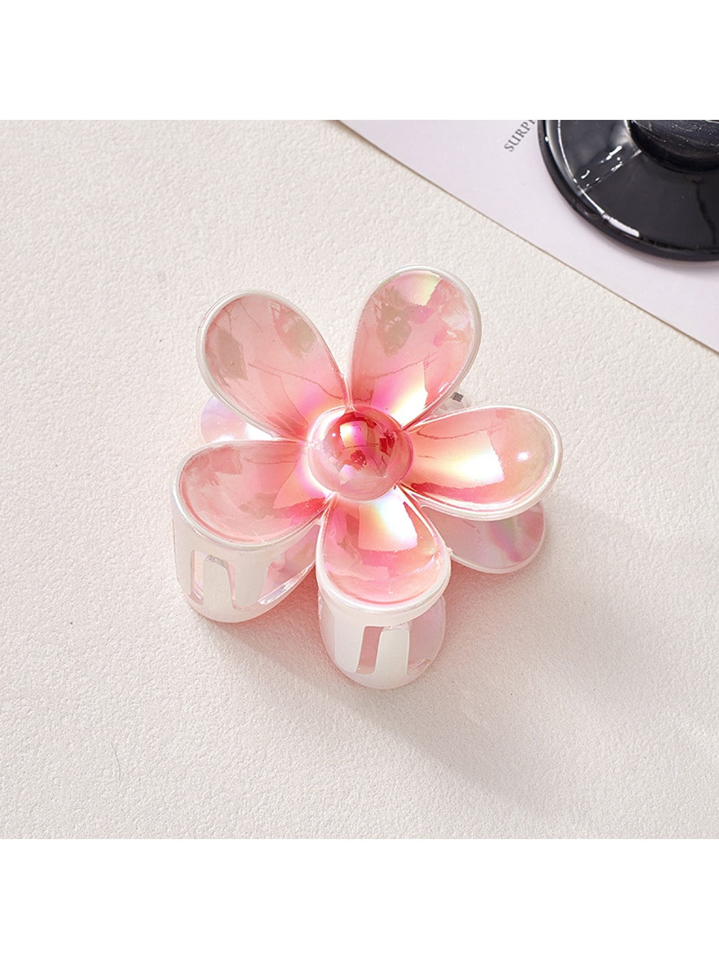 Beau - Iridescent Petal Flower Claw Clip