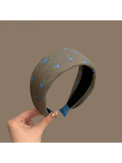 Gifty - Retro Floral Polyester Plastic Headband