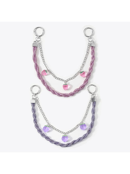 Keypus - Y2K Heart Chain Decorative Bag Charm Keychain