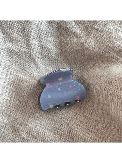 Beau - Mist Blue Acrylic Rectangle Fan Shape Claw Clip