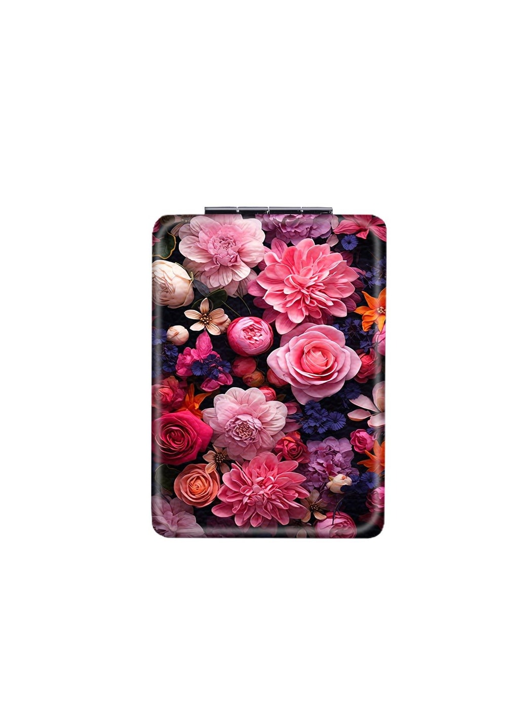 Mirroray - Floral Print Rectangle Compact Mirror