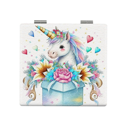 Mirroray - Unicorn Print Foldable Pocket Makeup Mirror