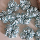 Gifty - Soft Ruffled Polka Dot Elastic Scrunchie