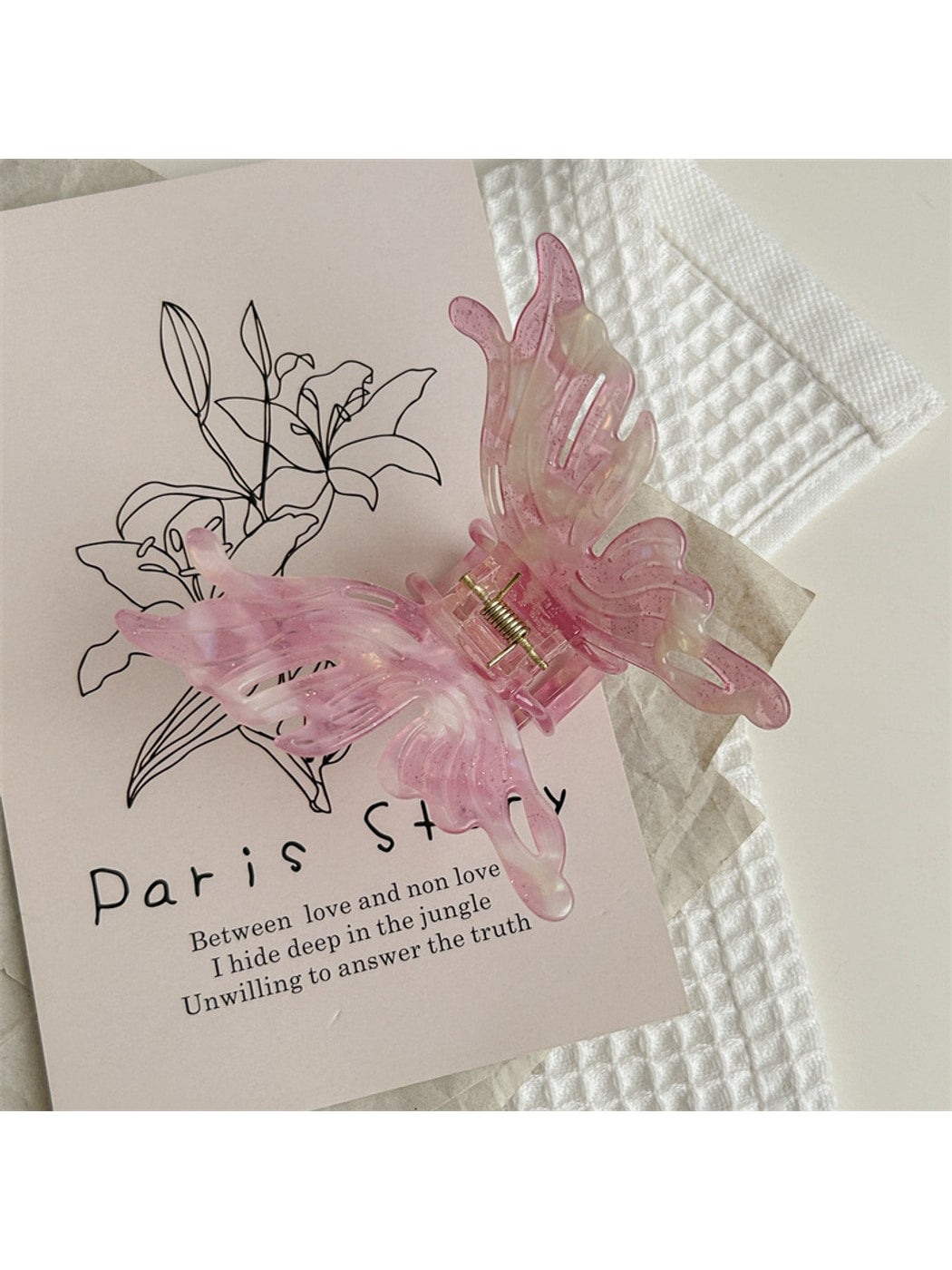 Beau - Elegant Acetate Fiber Butterfly Claw Clip
