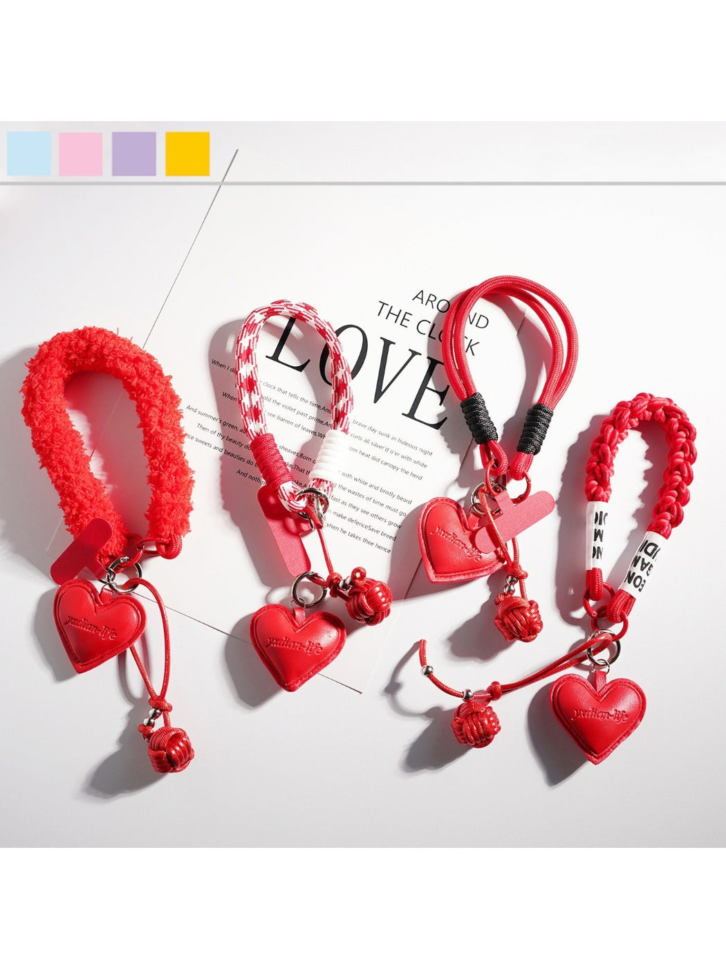 Keypus - Red Heart-Shaped Keyring