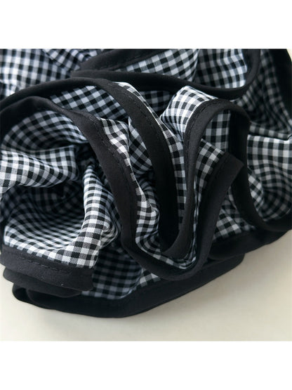 Gifty - 4 Layer Plaid Scrunchie Hair Tie