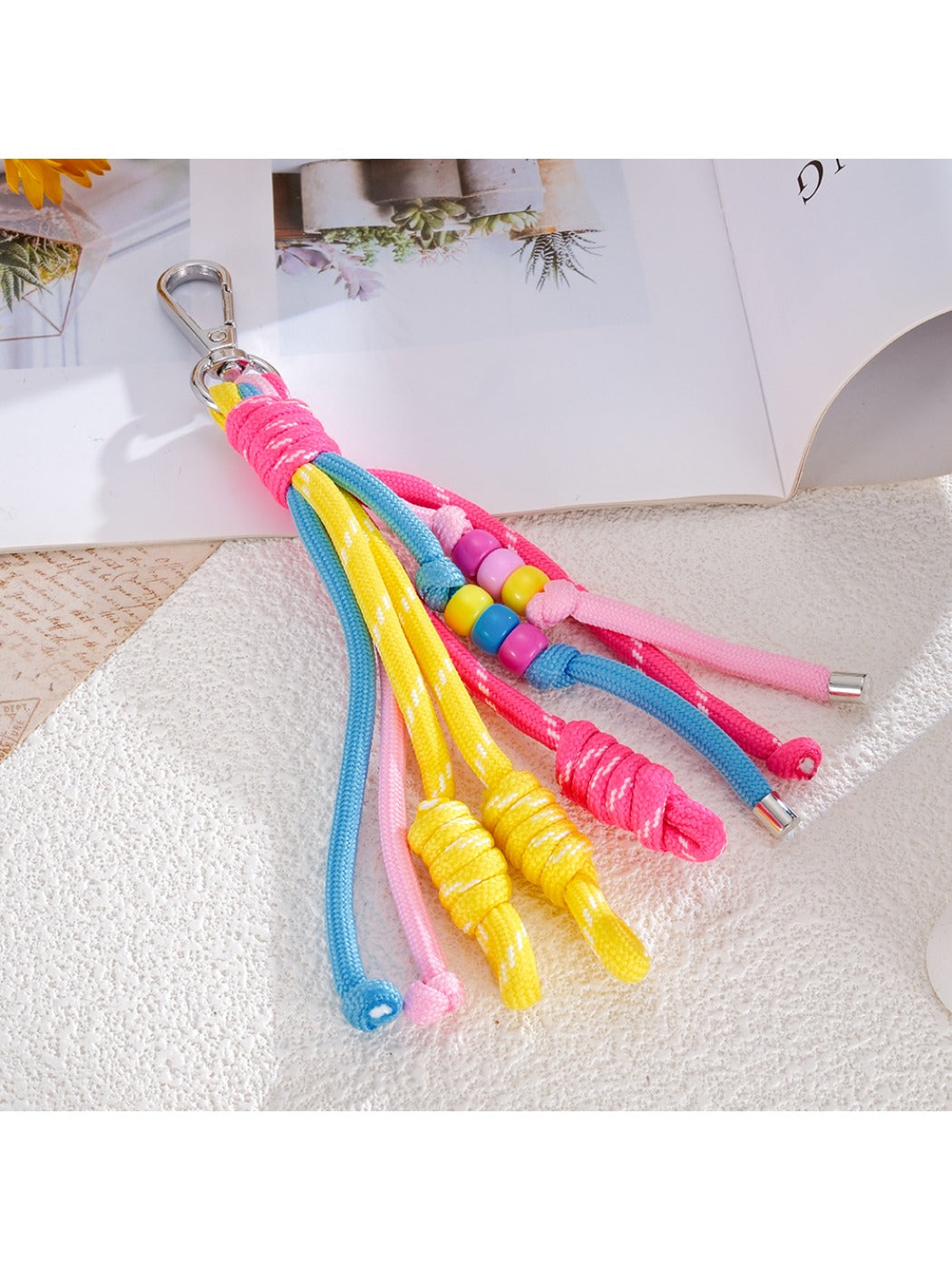 Keypus - Colorful Woven Rope Charm Keychain