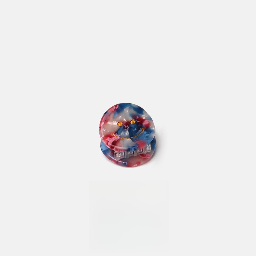 Beau - Smiley Face Acetate Claw Clip