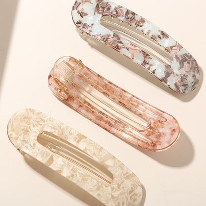 Beau - Oval Print Acetate Hair Clip