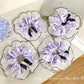 Gifty - Purple Lace Polka Dot Hair Ties