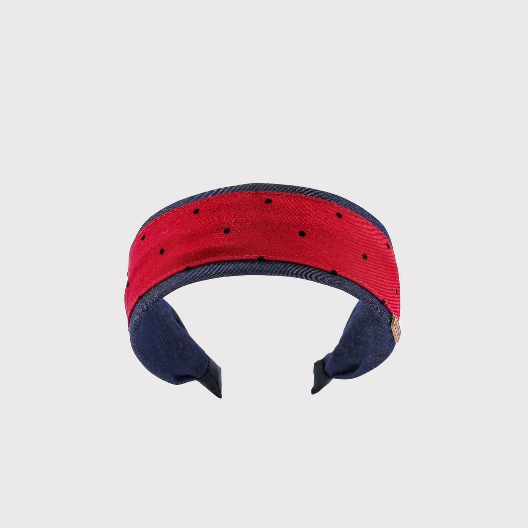 Gifty - Red Polka Dot Fabric Fashion Headband