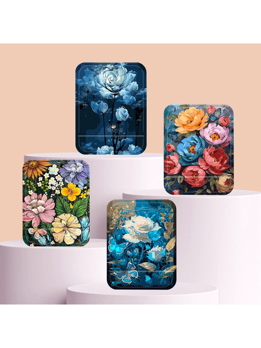 Mirroray - Floral Double-Sided Printed Folding Makeup Mirror