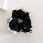 Gifty - Solid Color Bow Fabric Hair Ties