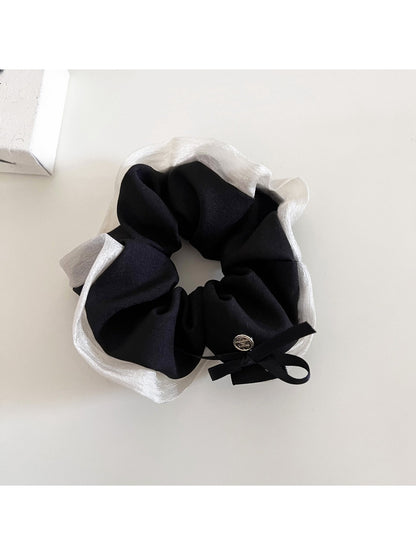 Gifty - Solid Color Bow Fabric Hair Ties
