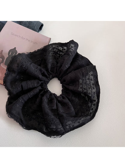 Gifty - Elegant Chiffon Lace Hair Scrunchie