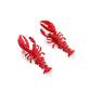 Earedge - Textured Lobster Animal Statement Dangle Earrings