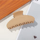 Beau - Matte Plastic Oval Shape Hair Styling Claw Clip
