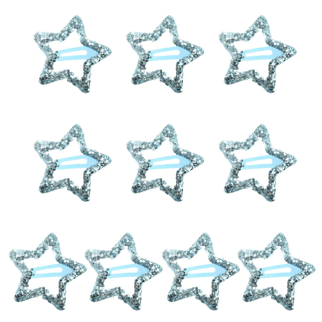 Beau - Sparkly Star Shape Alloy Hair Clip Set