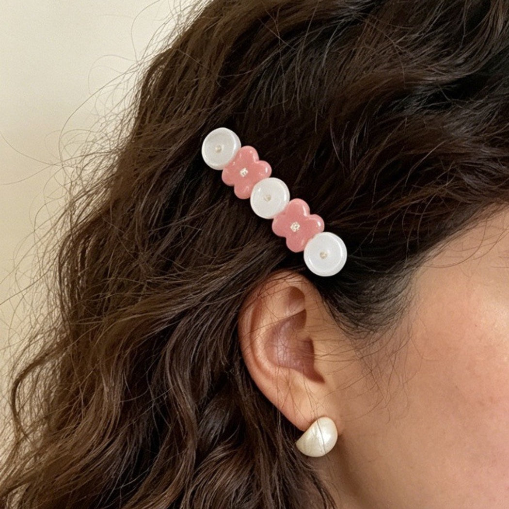 Beau - Vintage Two Tone Floral Hair Clip