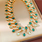 Nozari - Vintage Geometric Oval Rhinestone Necklace